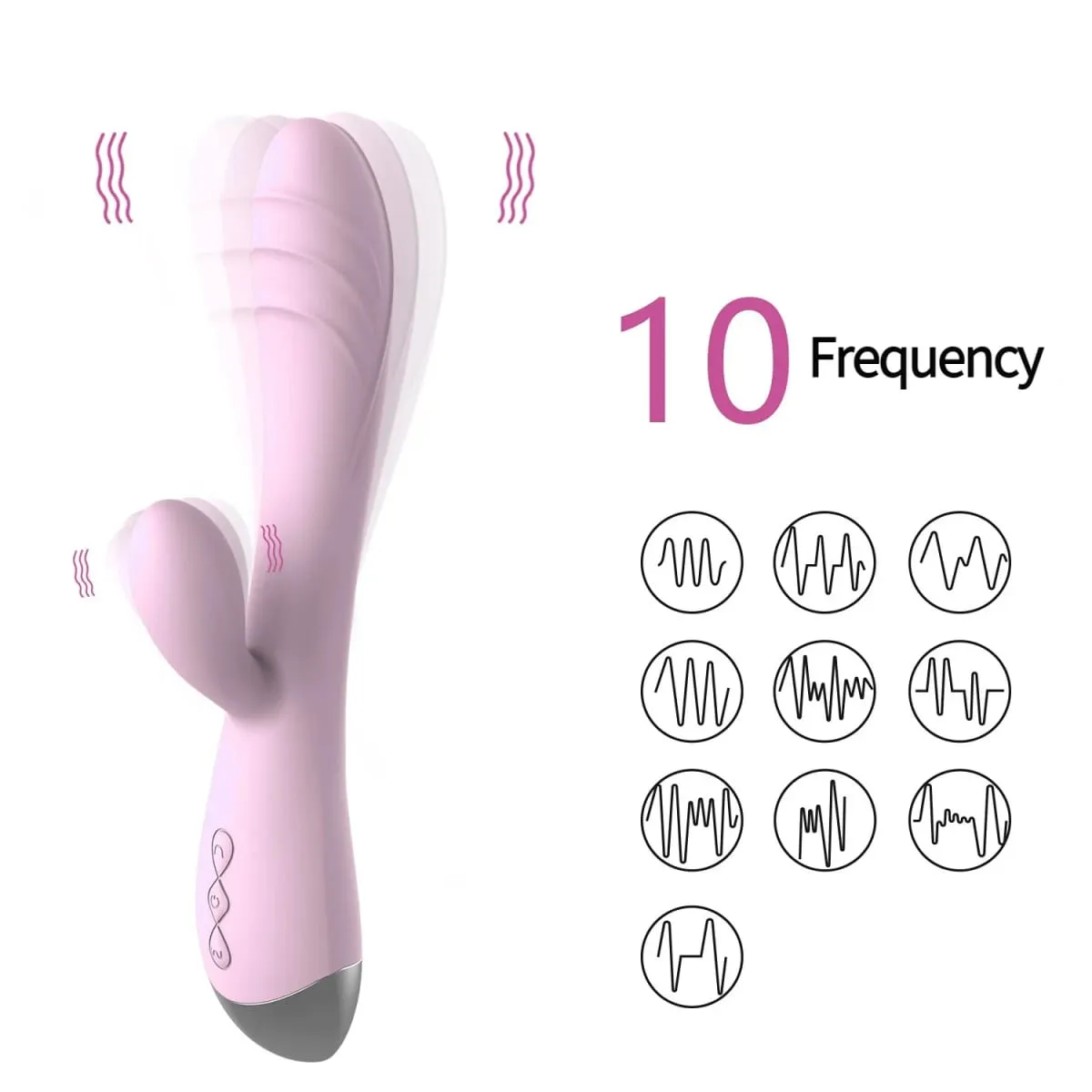 Penggetar Dildo Kuat Untuk Wanita Pegang Tangan G-Spot Kelentit Perangsang Faraj Massager Wanita Melancap 10 Mod Mainan Seks Dewasa — image 2