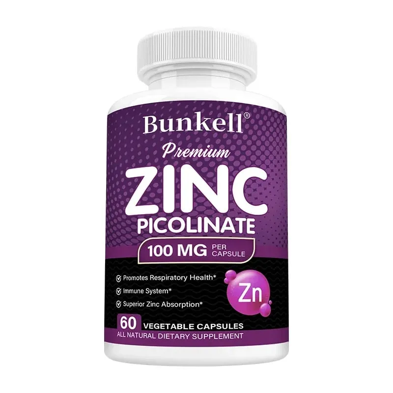 Zink Picolinate Premium 100mg Penyerapan Tinggi Sokongan Imun Kesihatan Pernafasan Pengeluaran Tenaga & Suplemen Tidur — image 8
