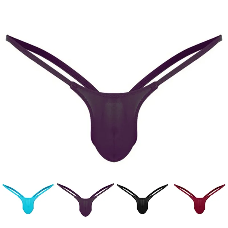울트라 얇은 게이 남성 끈 팬티 g-문자열 원활한 남성 Jockstrap 마이크로 T 백 속옷 남성 문자열 비키니 수영복 파우치 언더 팬츠 A50 — image 12