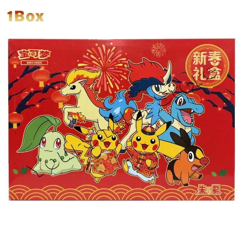 Kad Dagangan Pokemon Asal Kotak PTCG Tulen Versi Cina Kad Paparan Dek Hadiah Hari Lahir Kanak-kanak — image 17