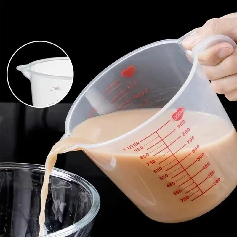 250/500/1000ML Easuring ถ้วยวัดถ้วยและช้อนเหยือกพลาสติก Digital KITCHEN Scale เบเกอรี่เครื่องมืออุปกรณ์จับเวลา — image 2