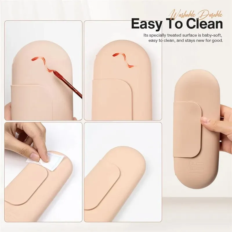 Porta pennelli per trucco in silicone Custodia per cosmetici da viaggio Custodia morbida per pennelli cosmetici portatili per il viso con chiusura magnetica — image 5