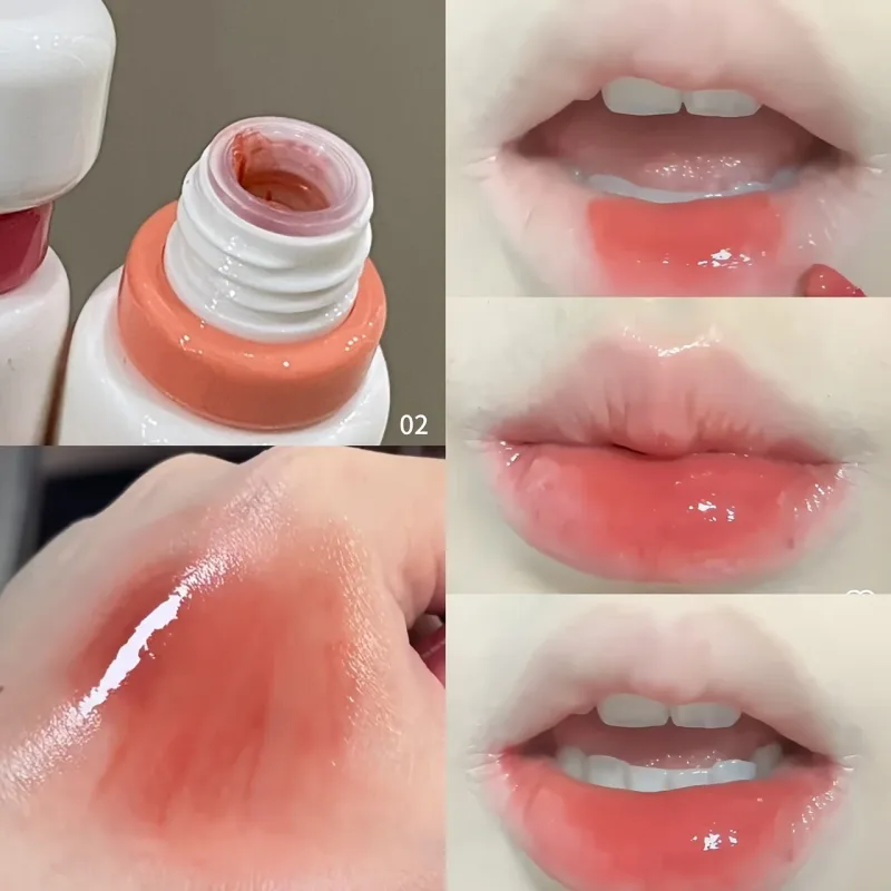 Herorange Glossy Lip Gloss Увлажняющий водянистые пухлые губы, стойкий на осень-зиму — image 5