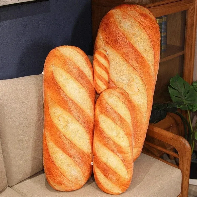 Simulazione 3D Pane Peluche Cuscino Morbido Burro Pane Tostato Cuscino Alimentare Cuscino Lombare Cuscino Farcito per La Decorazione Domestica — image 6