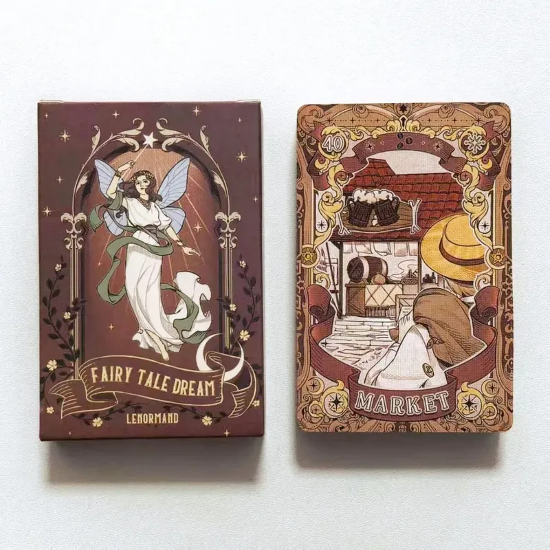 Fairy Tale Dream Lenormand Tarot Deck - 44 kort Bordspil Illustration Tema til spådom og historiefortælling