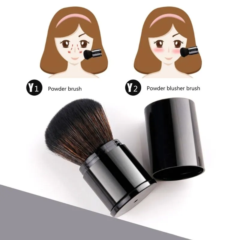 Einziehbare Kabuki-Make-up-Pinsel, Puderpinsel, kleine Reise-Make-up-Pinsel — image 1