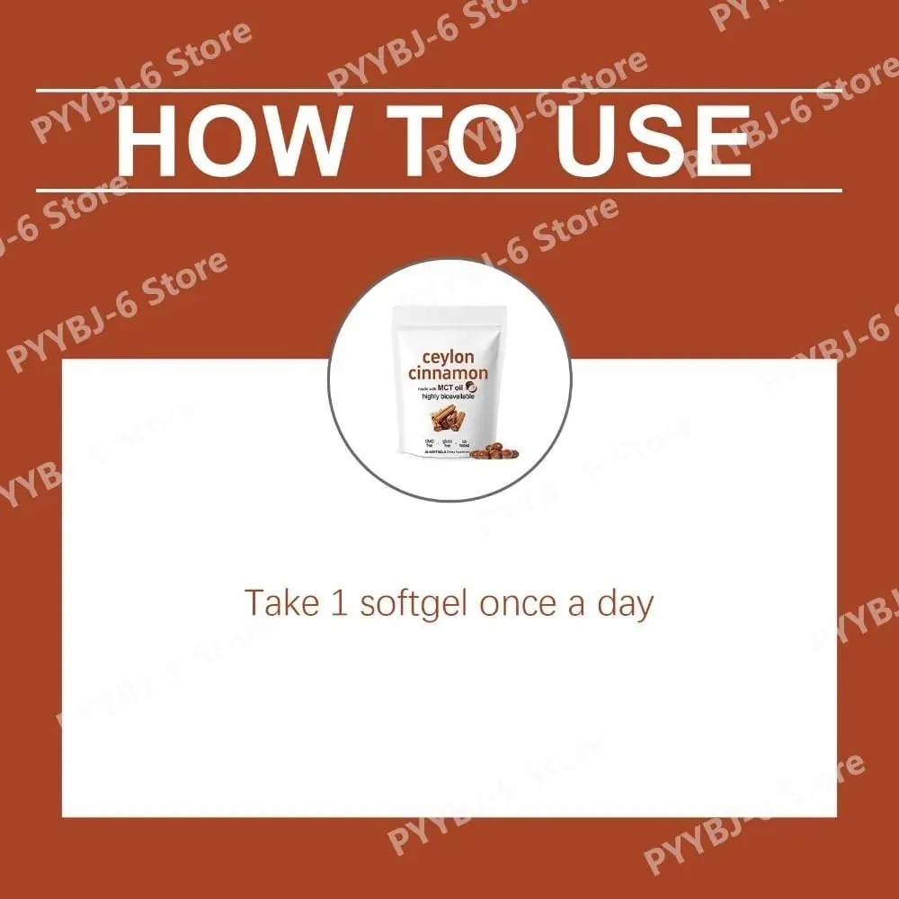 Ceylon Cinnamon Softgels 30 Count naturligt kanelekstrakttilskud til daglig fordøjelse og vitalitetsstøtte — image 5