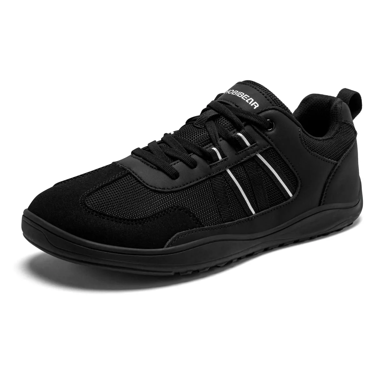 Unisex-Schuhe mit breiter Spitze, Barfuß, Zero Drop, minimalistische Sneakers, Mesh-Kunstleder, Patchwork-Schnürschuhe — image 5