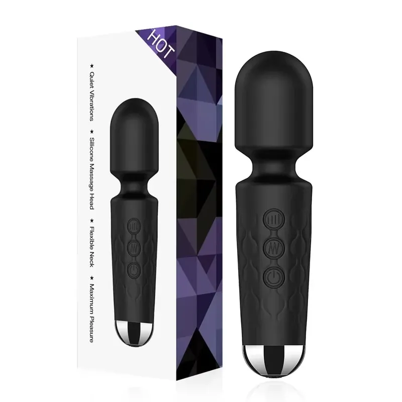 20 ความเร็วที่มีประสิทธิภาพ AV Vibrator Magic-Wand Anal Dildo หัวนม G Spot Clitoris Stimulator หญิง Masturbation Sex ของเล่นสำหรับผู้หญิง