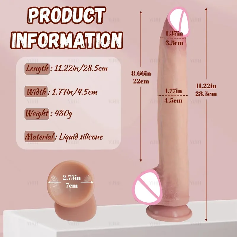 สมจริงยาวDildoเนื้อผิวนุ่มBig Dickซิลิโคนคู่ขนาดเล็กPenisสำหรับชายหญิงAnal Sexของเล่นดูดถ้วยmasturbator — image 14