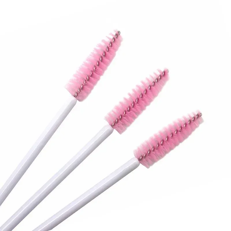 50 pièces pour greffer des cils Extension femmes pinceaux de maquillage outils jetables en Nylon Mascara baguette applicateur pinceaux à cils — image 9