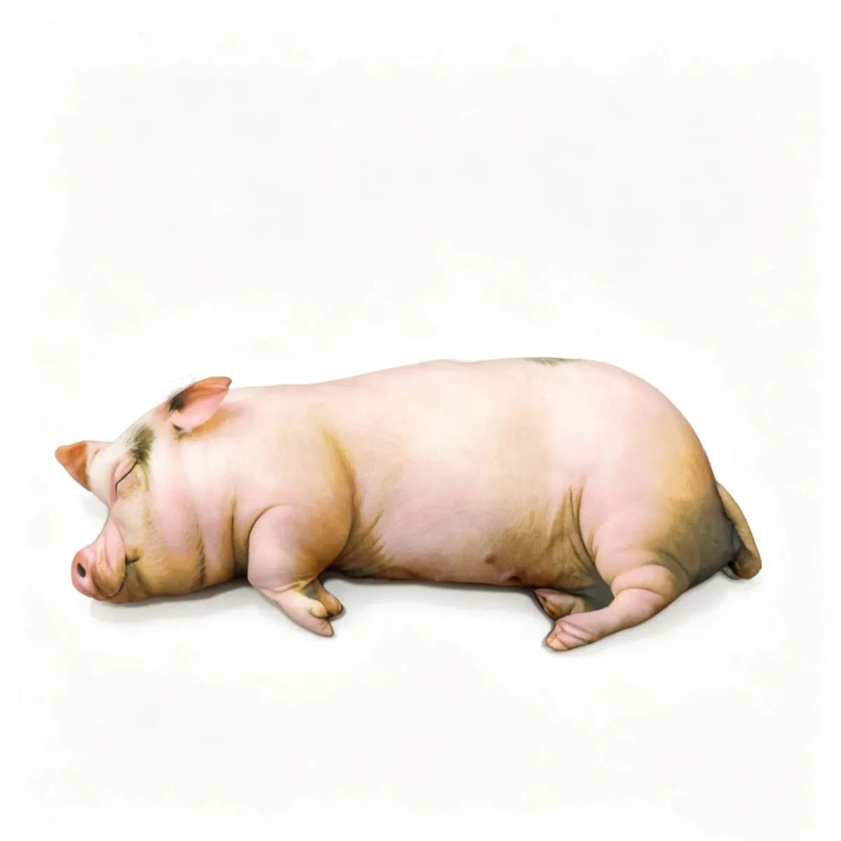 Hot Sale Realistic Sleeping Pig Plush Toy Stuffed Doll Soft Fluffy Animal Pillow Decor Gift For Home Bedroom
