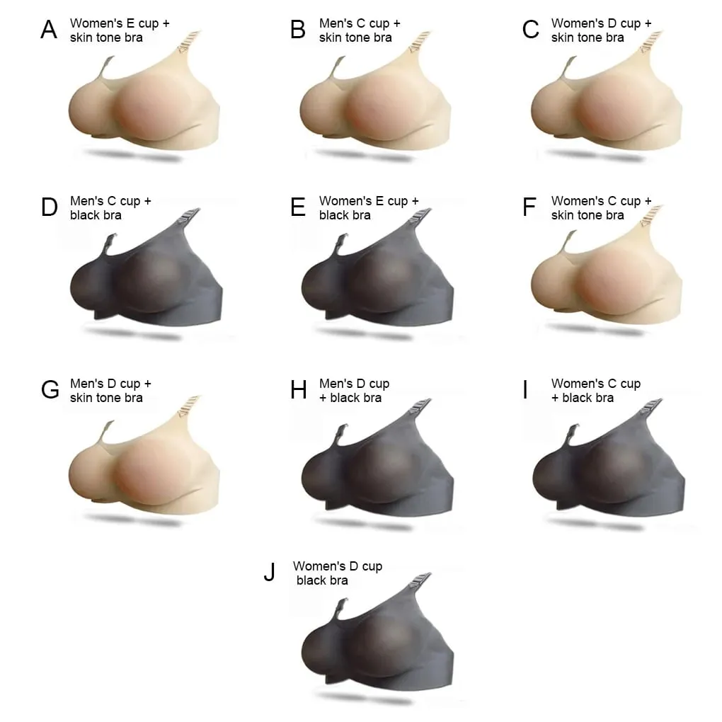 Forme del seno Reggiseno protesico realistico con tette finte leggere 500-1400g Costume novità per reggiseno A-D adatto alla pelle — image 6