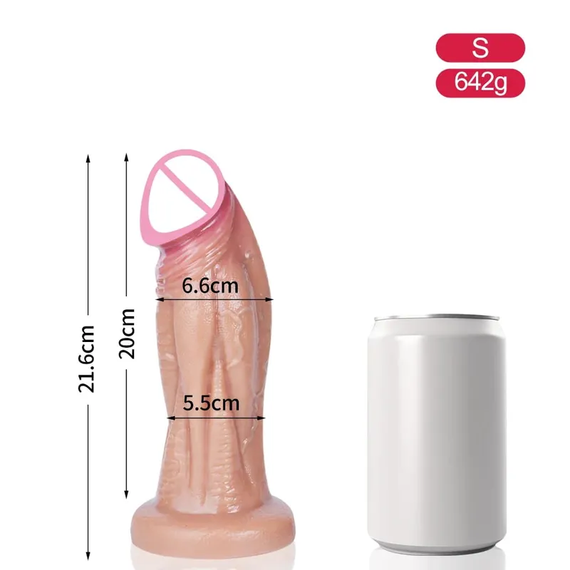Besar Tebal Realistis Dildo Penis Besar Penetrasi Ganda Anal Plug Vagina Masturbasi Kontol Palsu Mainan Seks Dewasa untuk Wanita Sexuales — image 21