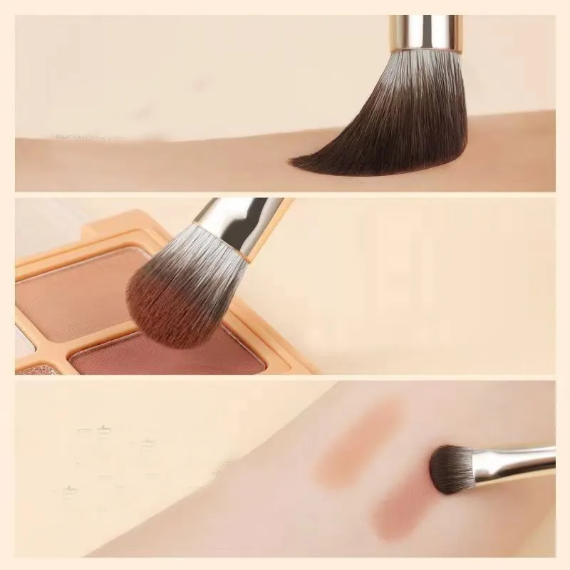 8 pezzi Pennelli per trucco occhi Set Professionale Morbido Contouring Ombretto Eyeliner Pennello per sopracciglia Strumento per pennelli cosmetici per bellezza facciale — image 5