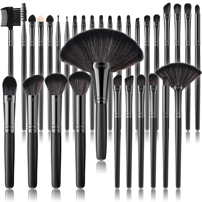 32Pc Makeup Brush Set Cosmetic Tools for Powder Eye Shadow Foundation Blush Blending Beauty Makeup Brush Kit for Makeup Starters — image 10