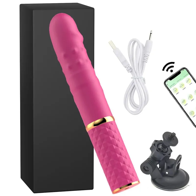 เริ่มต้น Telescopic Dildo Vibrator Thrusting Retractable หี G Spot Clitoral Anal Stimulation Sex Machine ของเล่นสำหรับผู้หญิง — image 13