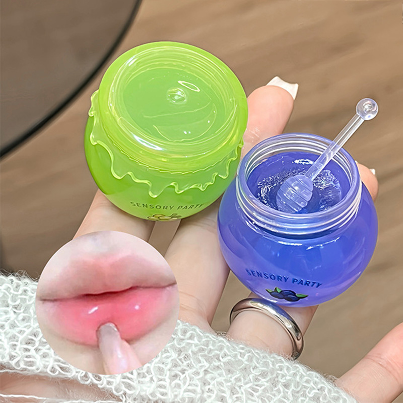 Green Grapes Clear Lip Gloss Maintenance Ενυδατικό Lip Balm Απολεπιστικό Scrub Θρεπτική Περιποίηση χειλιών Peach Water Gloss Lip Tint — image 2