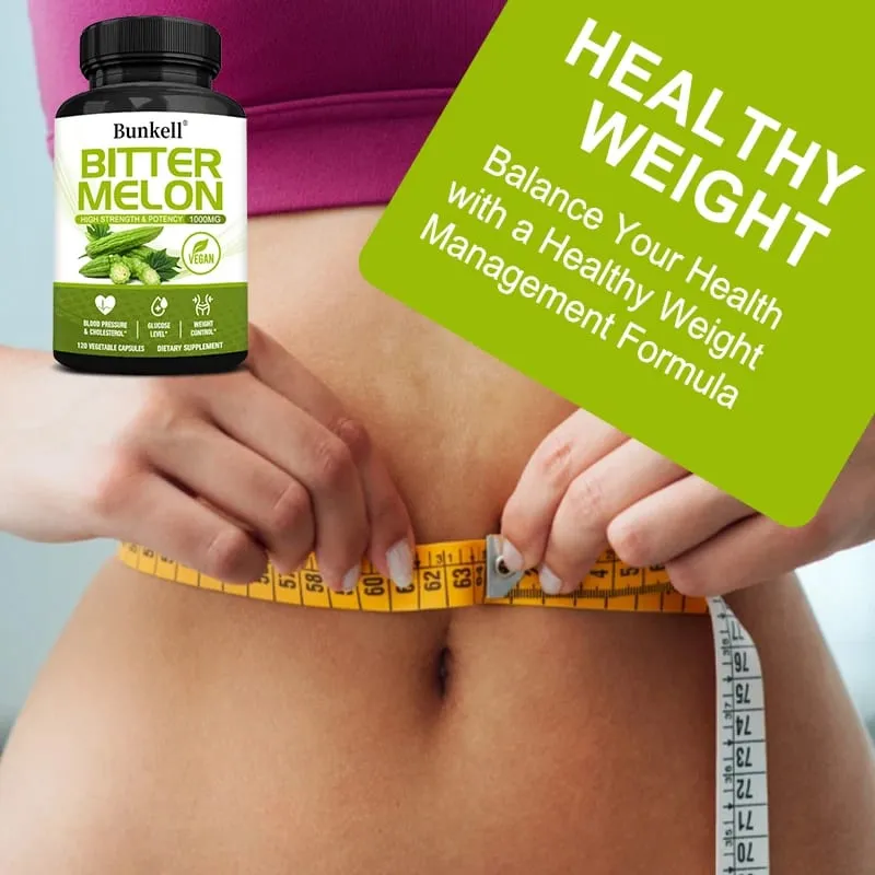 แคปซูลสารสกัดจากมะระอินทรีย์-Blood Sugar Balance & FAT Burning Detox & Digestive Support Non-GMO 30/60/120 นับ — image 4
