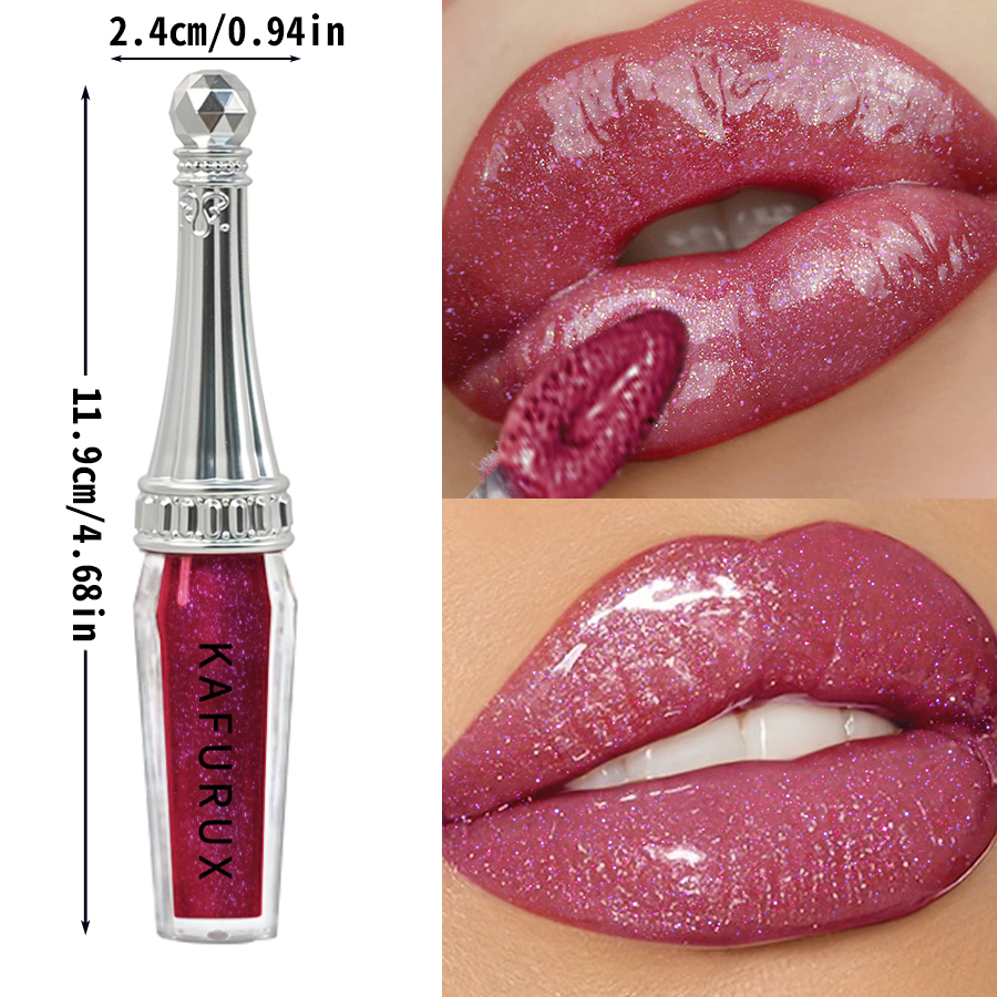 Rouge à lèvres liquide à paillettes, 6 couleurs, brillant, brillant, nacré, teinte hydratante, longue durée, maquillage pour femmes — image 6