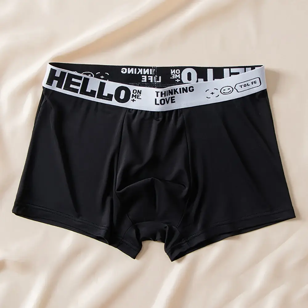 5pcs/set Seluar Boxer Lelaki Seluar Dalam Sutera Ais Seluar Dalam Lelaki Musim Panas Seluar Dalam Bersaiz Besar Seluar Dalam U Convex Seluar Dalam Seksi Seluar Dalam — image 2