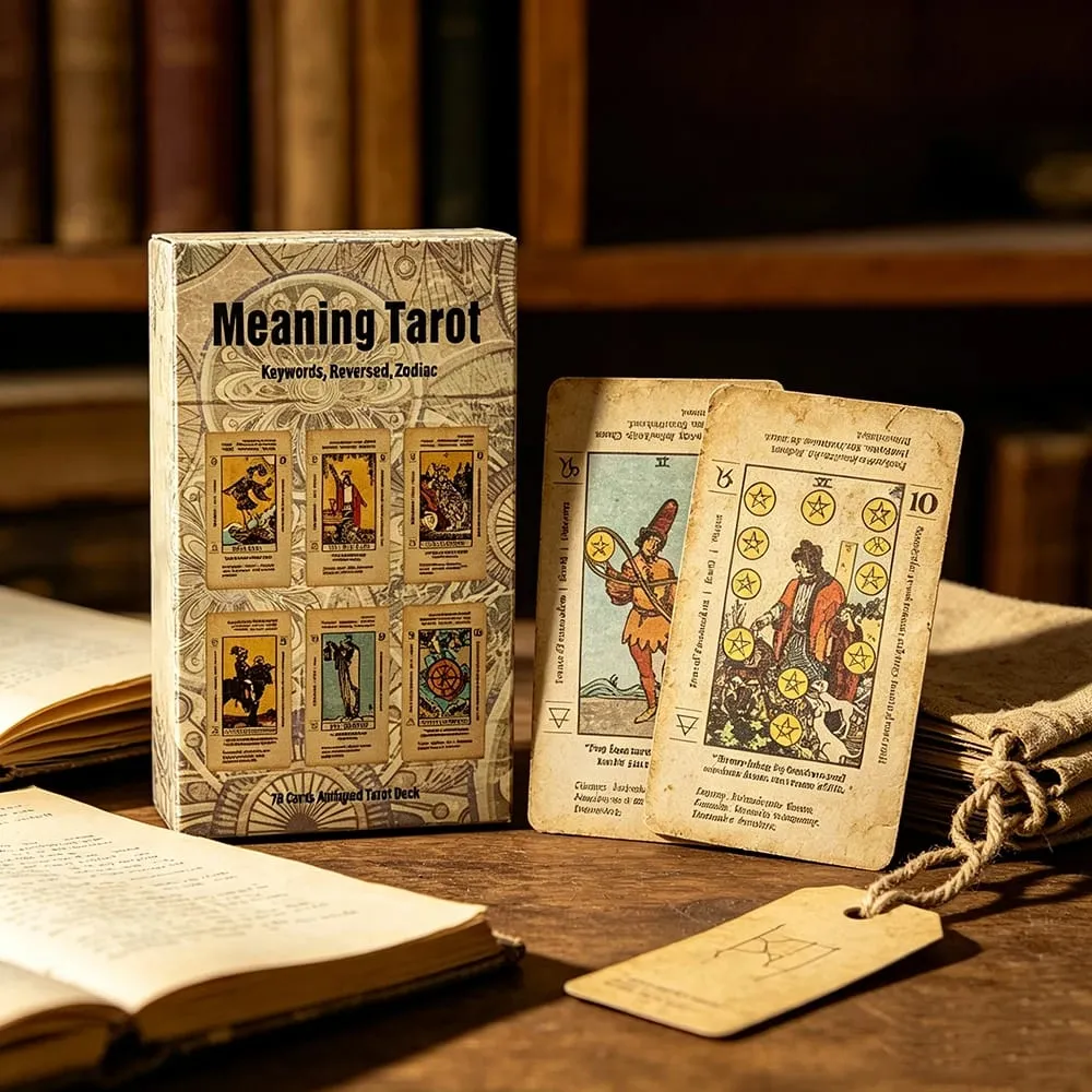 Maksud Dek Tarot 78 Kad Dengan Kata Kunci Maksud Pada Kad Permainan Kad Ramalan Ramalan Untuk Pembaca Tarot Pemula — image 4