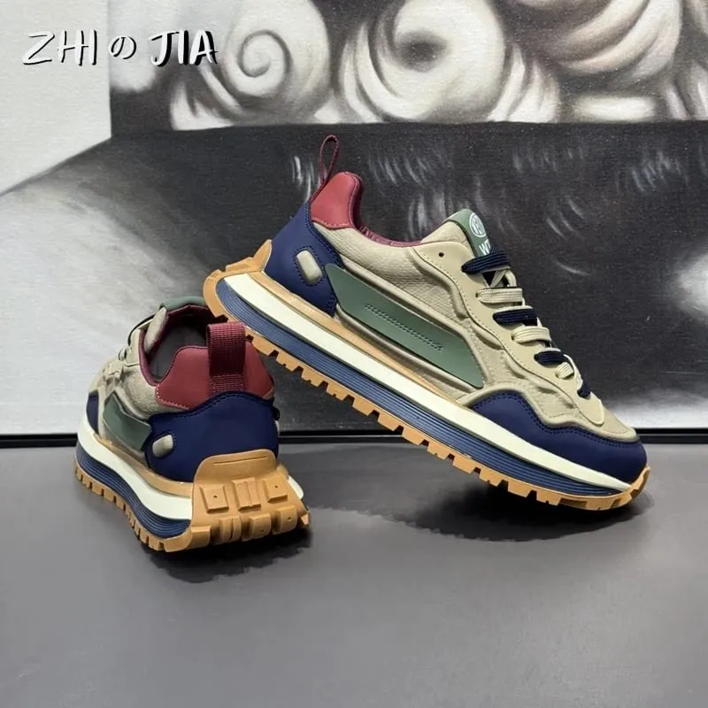 Herren-Sneaker mit dicker Sohle, höhenvergrößernd, lässiger Sneaker, Outdoor-Laufschuhe für Herren, modisch, rutschfest und verschleißfest — image 3