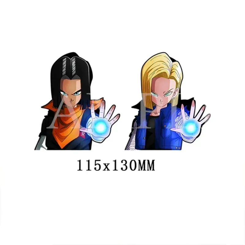 Anime 3D Lenticular Sticker Goku Vegeta Waterproof Decals for Car Refrigerator Skateboard Etc.kid's Gifts