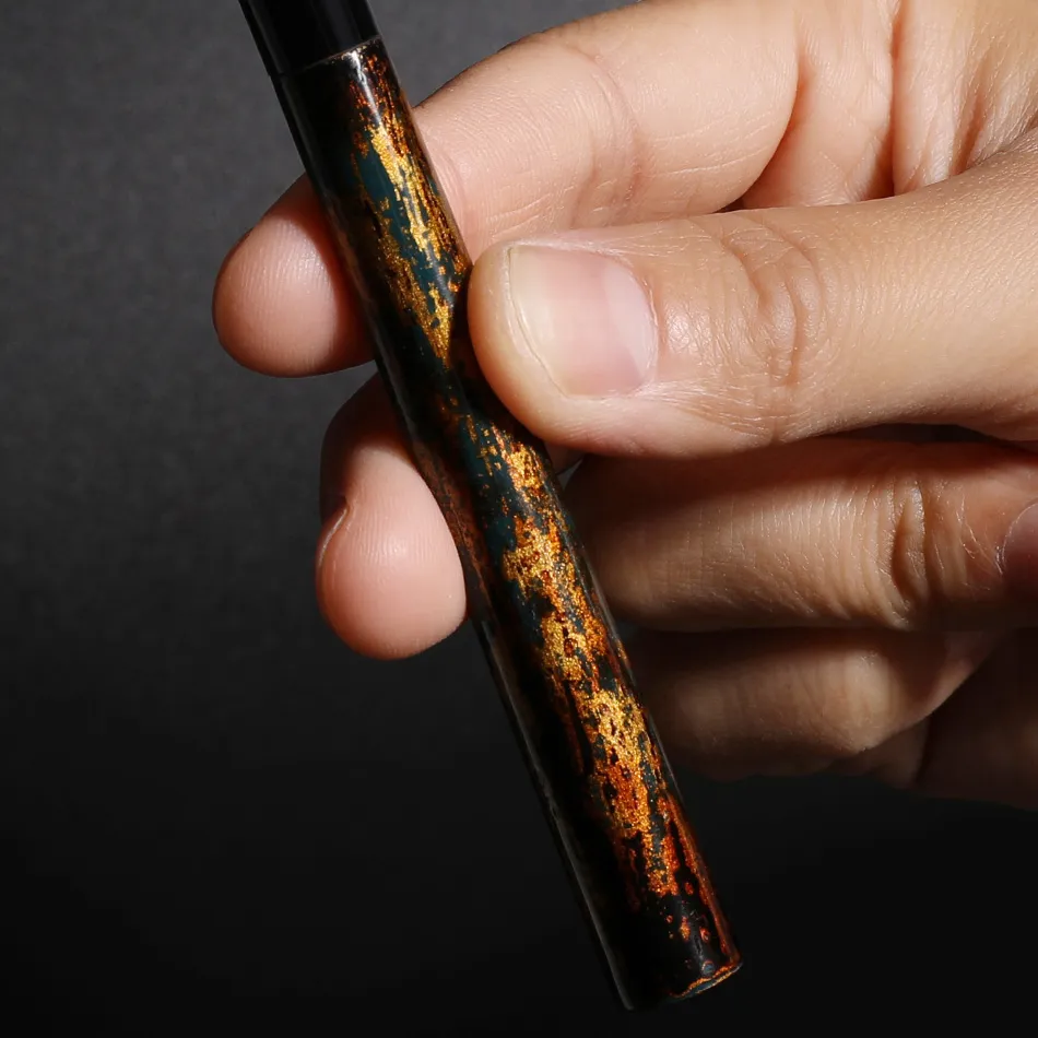 DS-02(HS) Profesionální ruční štětec na make-up Velký štětec na oční stíny Borovice Veverka Kozí srst Raw Lacquer Rukojeť štětce na make-up — image 5