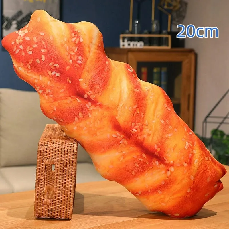 20/50cm Long Bread Pillow Stuffed Like Real Sesame S Cheese Denmark Toast Chopped Green Onion Sleeping Hug Support Leg Gift — image 11