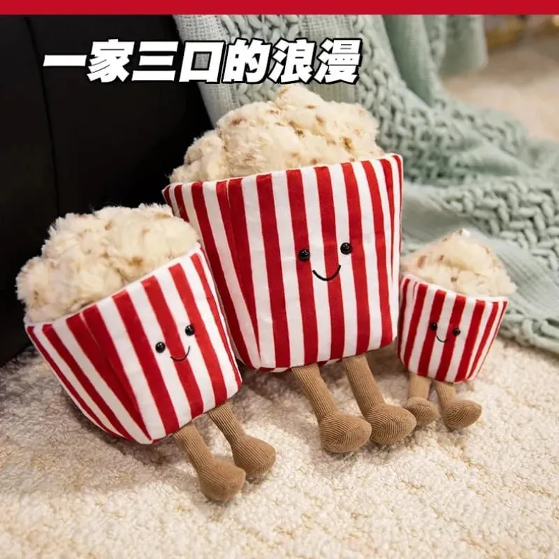 Poupée de pop-corn amusante, Simulation mignonne, jouet en peluche, cadeau pour enfants, poupée douce et mignonne — image 6