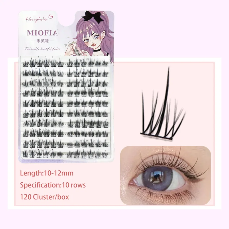 Küme Kirpikler Doğal Kirpik Uzatma Kabarık Tilki Gözü Kirpikler Karışık Tary Büyük Kapasiteli Anime Kirpikler DIY Kirpik Küme — image 9