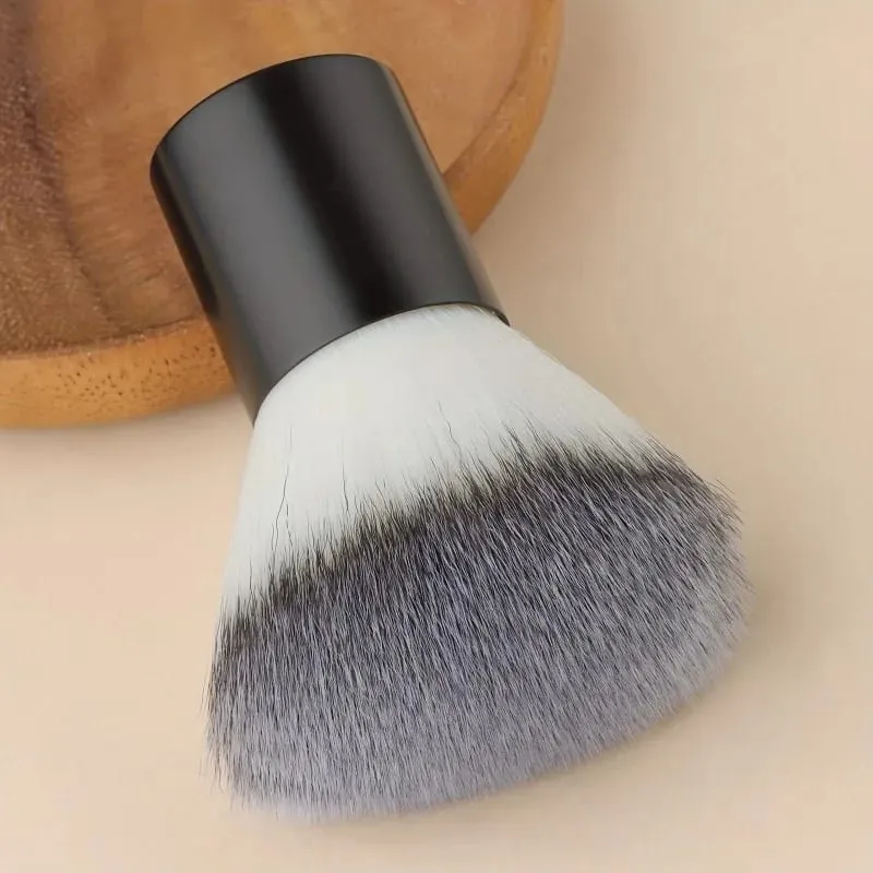 Fluffy Kabuki Brush Brush Makeup for Perfect Foundation Bronzer Highlighter and Blush Εφαρμογή