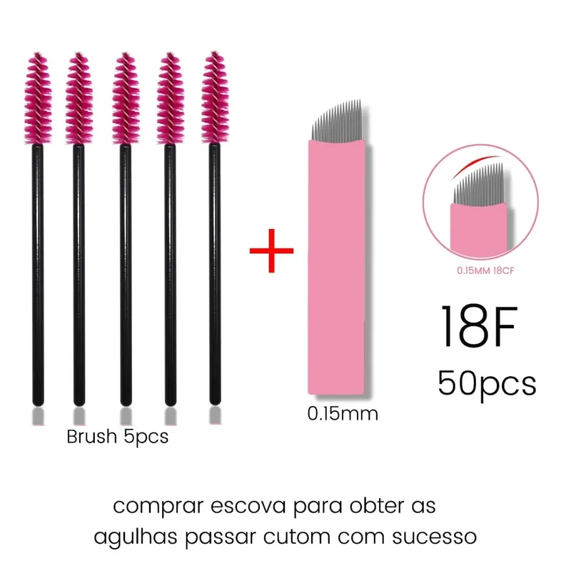 Kits de escovas de cílios descartáveis, agulhas de microblading, diâmetro 0.15mm, micro lâminas tebori, tatuagem, sobrancelha, suprimentos, aplicadores de maquiagem — image 15