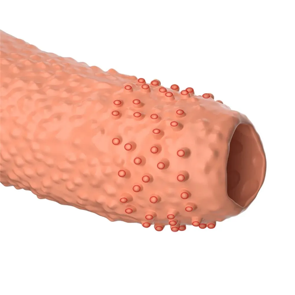 Men Penis Extender Sleeve Reusable Comdom Delay Ejaculation Penis Sleeve Dick Male Dildo Sex Toys for Men Adult 18+ Erotic Goods — image 4