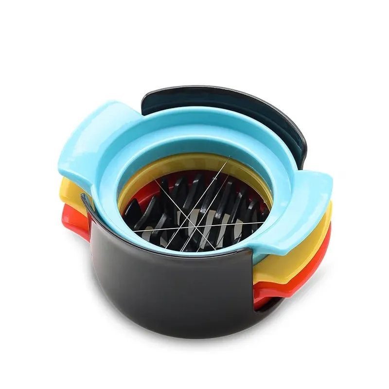 Mga Accessory sa Kusina Tatlo Sa Isa Lahat ng Egg Machine Preserved Eggs Cutter Multi-function Household Fancy Modeling Splitter