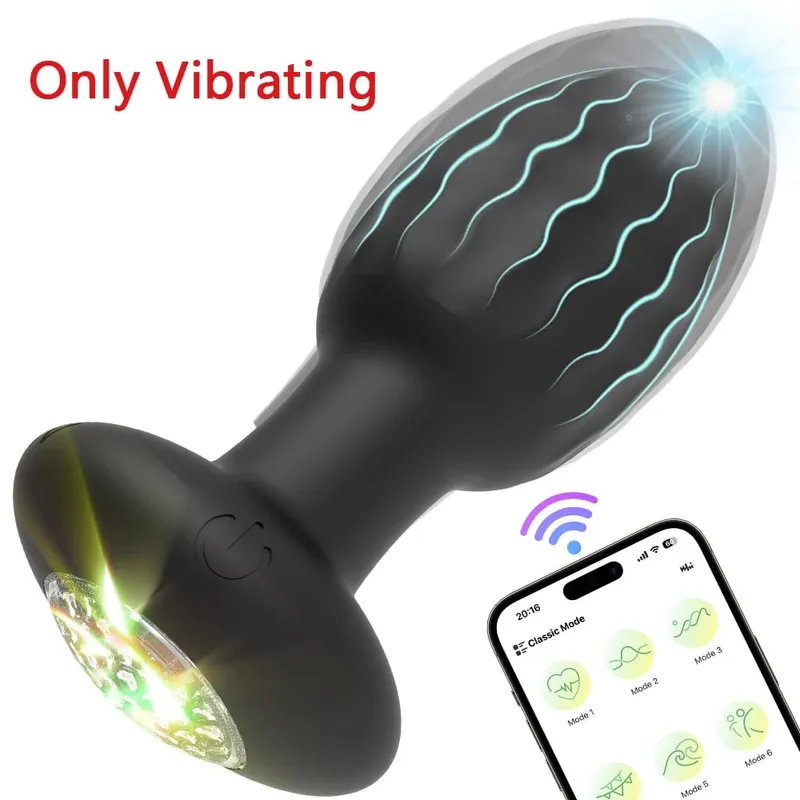 APP Kontrolü LED Rotasyon Titreşimli Butt Plug Kadınlar için Wiggle Anal Vibratör Eşcinsel Erkekler Anal Plug Etkileşim Seks Oyuncak Çiftler için — image 11
