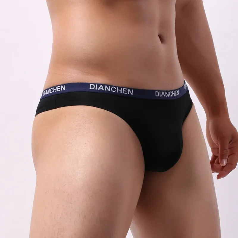 1pc Sexy hommes élastique glace soie Bikini slips respirant Jockstrap poche sous-vêtements taille basse homme culotte — image 40