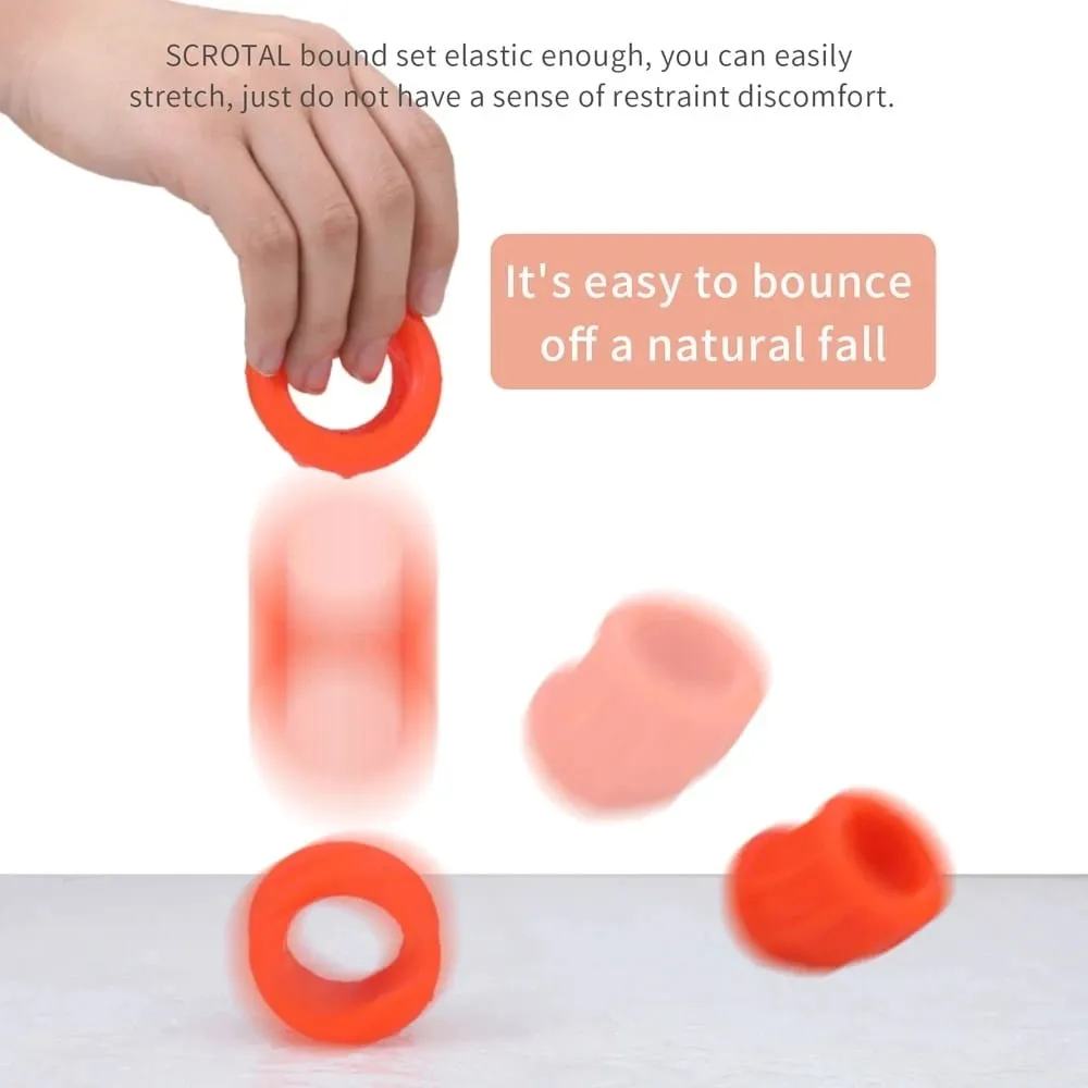 Mannelijke Penis Lock Cockring Testis Bondage Erectie Bal Ring Vertraging Ejaculatie Herbruikbare Uitbreiding Balzakstretcher Seksspeeltje voor Man — image 4