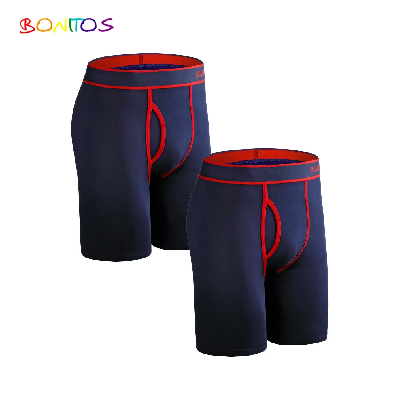 2pcs Pack Long Leg Boxer Shorts Men Panties Kit Homme Underpants Boxershorts Slip Underwear for Man Cotton Male Sexy Set Box Gym — image 13