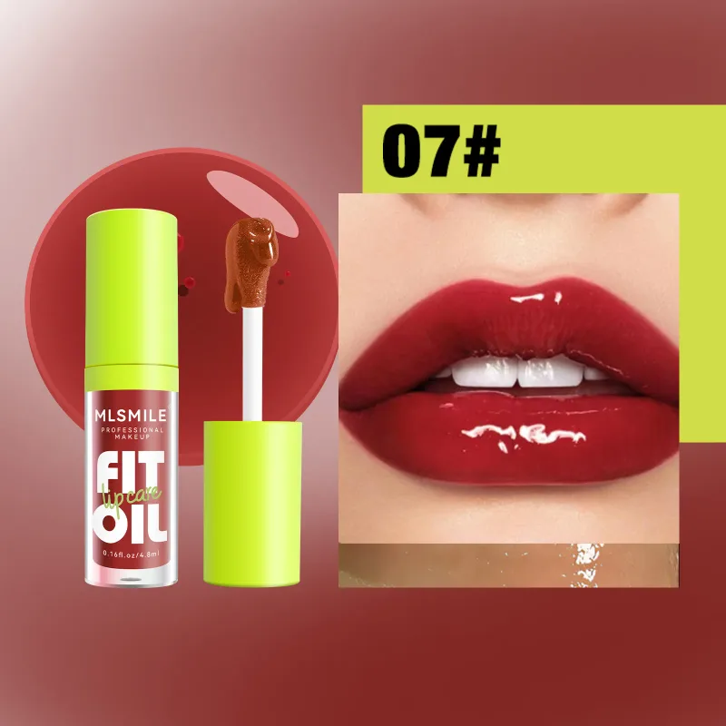 Glossy Lip Care Oil 8 Available Shades Hydrate And Soften Lips Create Plump Dewy Lip Look Comfortable All‑day Wearing — image 14