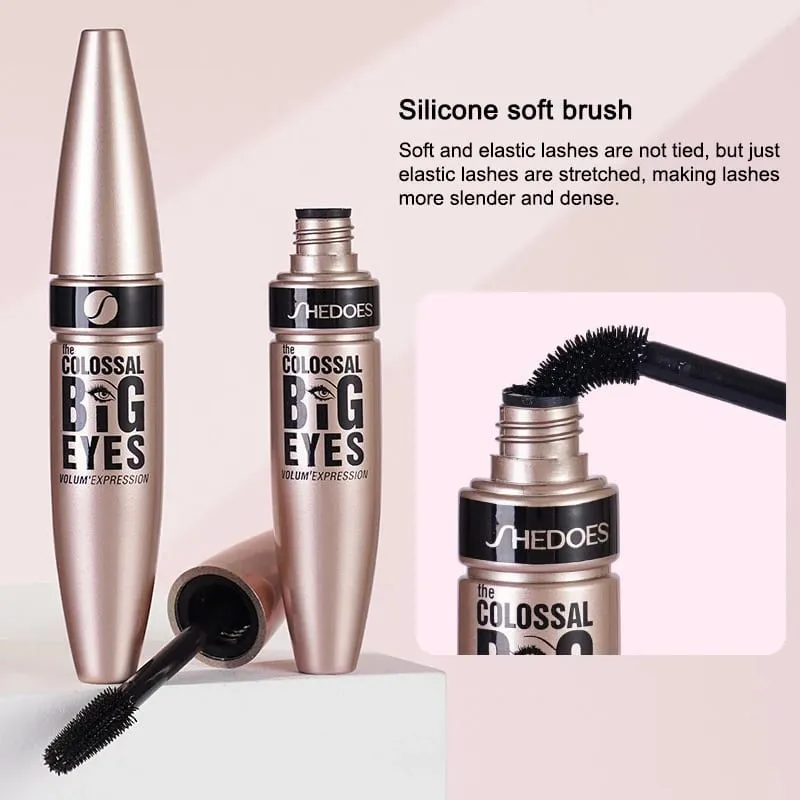 Set Maskara 2 In 1 Tahan Air Set Eyeliner Bulu Mata Hitam Pemanjang Kuas Bulu Mata Ekstensi Bulu Mata Makeup Kecantikan Maskara Pemakaian Panjang — image 4
