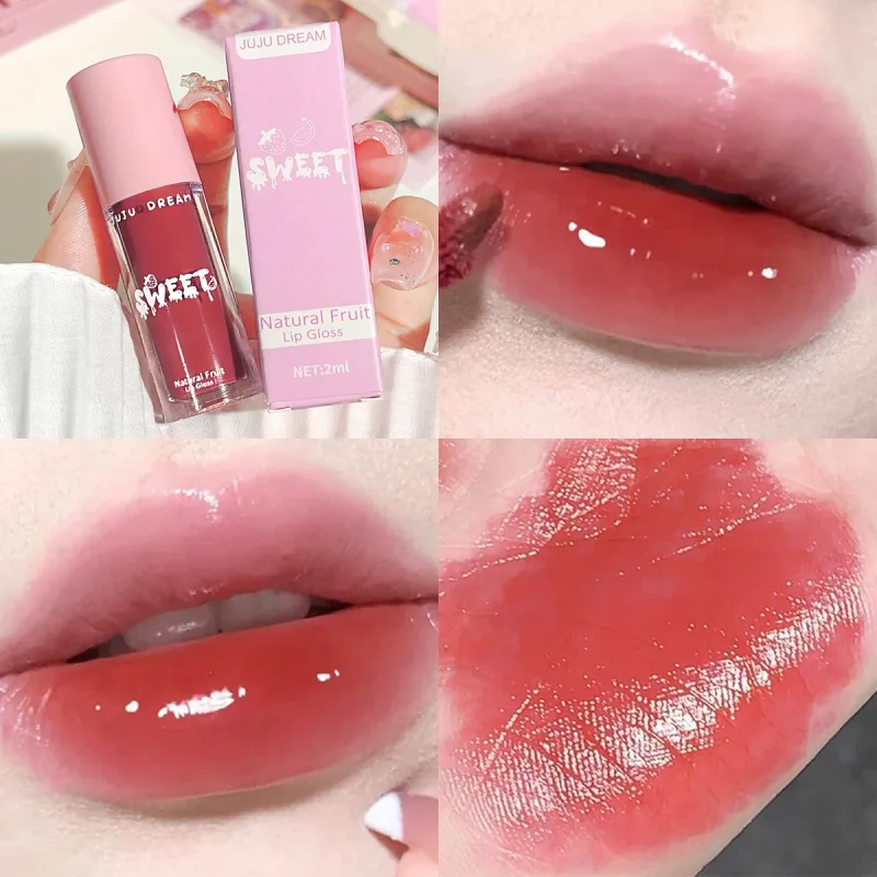 Glossy mirror lip gloss nude lip gloss moisturizing brightening complexion waterproof long-lasting for a flawless finish