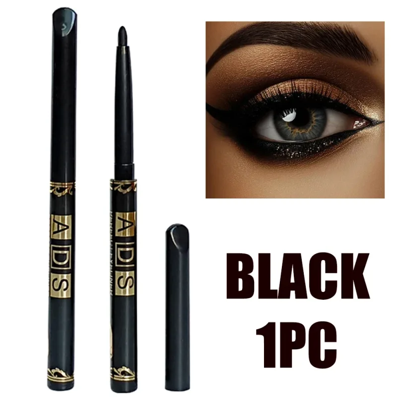 1–20 Stück wasserfeste schwarze Eyeliner-Stifte – wischfest, langlebig und anfängerfreundlich, glattes, hochpigmentiertes Punk-Augen-Make-up — image 8