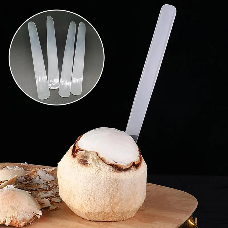 Alat Penggali Kelapa Plastik Penghilang Daging Kelapa Dapat Dicuci Pemotong Cukur Kelapa Telur Kelapa Pisau Lembut Alat Buah