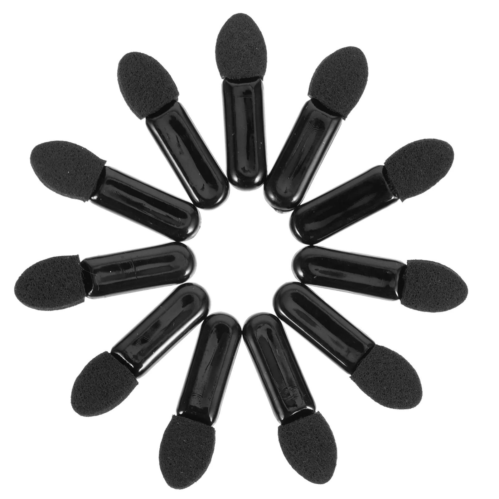 Applicatori per ombretti da 100 pezzi Pennelli per trucco in materiale premium Bastoncini per ombretti compatti e leggeri Pennello per labbra Strumento per il trucco — image 4