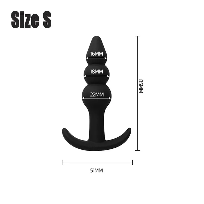 Silikonové dildo Anální kolíky Zarážka na tupo Dilatátor Masážní přístroj prostaty Vaginální stimulátor Sexuální hračky pro dospělé pro muže/ženy Trenér