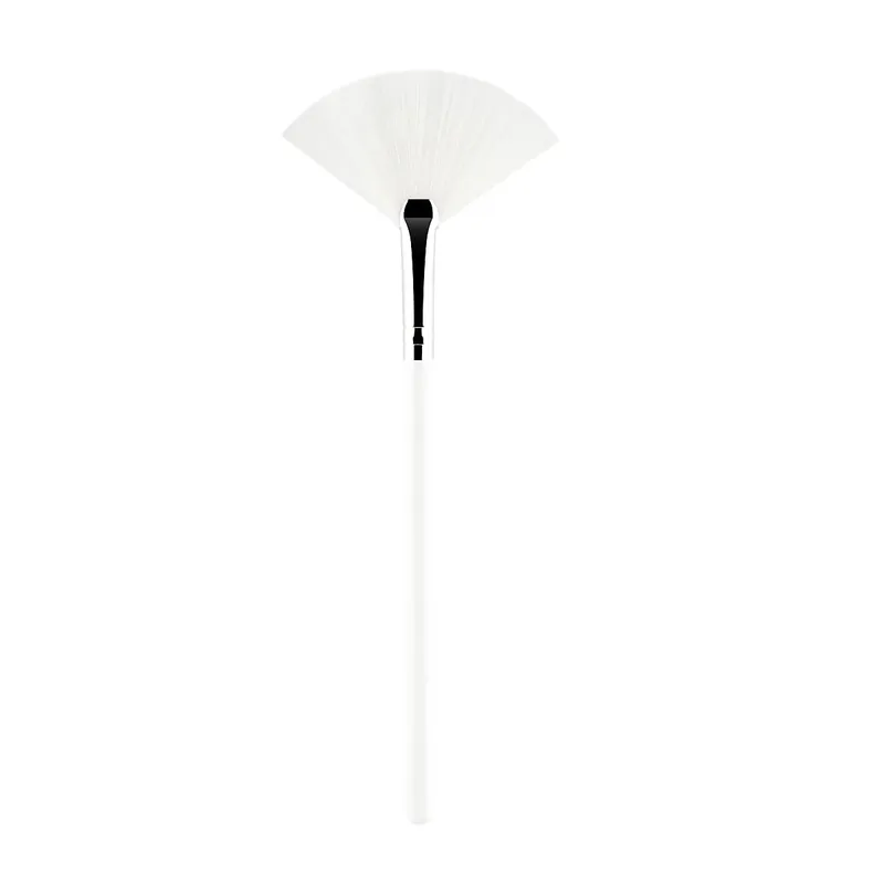 1ks Nové praktické štětce na obličej Vějířové štětce na make-up Měkké přenosné štětce na masky Kosmetické pomůcky pro dámy Dívky Nail Charm Beaut — image 10