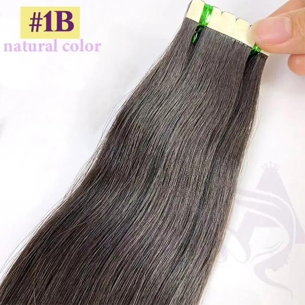Mini bande dans les Extensions de cheveux Extensions de cheveux vraiment humains bande Invisible noire brune blonde en droite 16 "-26" pour Salon — image 8