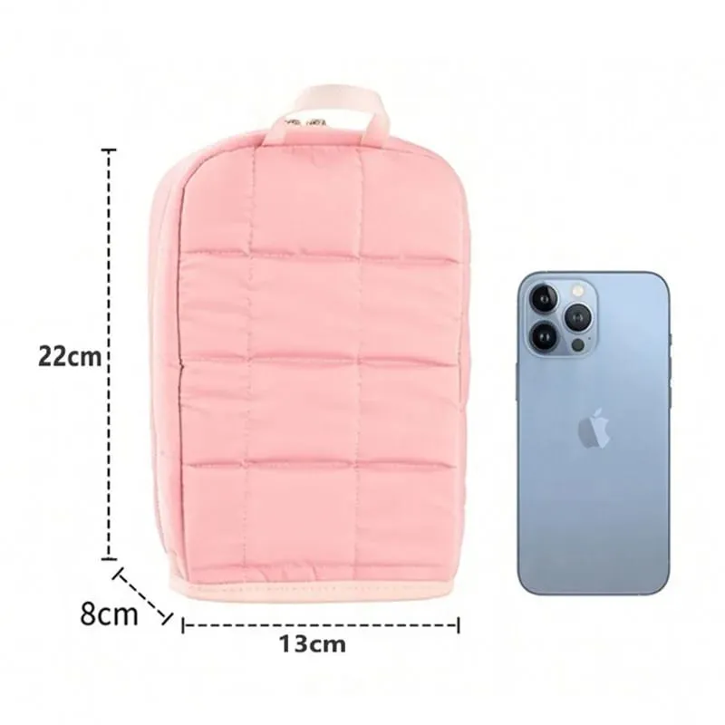 Standing Makeup Brushes Storage Bag Malaking Kapasidad Waterproof PU Leather Cosmetic Tools Organizer Para sa Makeup Brushes Lipsticks — image 2